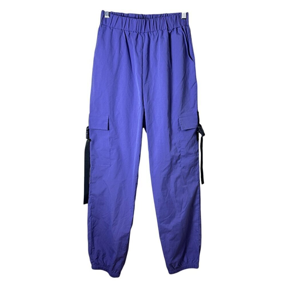 SHEIN Purple Blue Cargo Joggers Pants Size Small